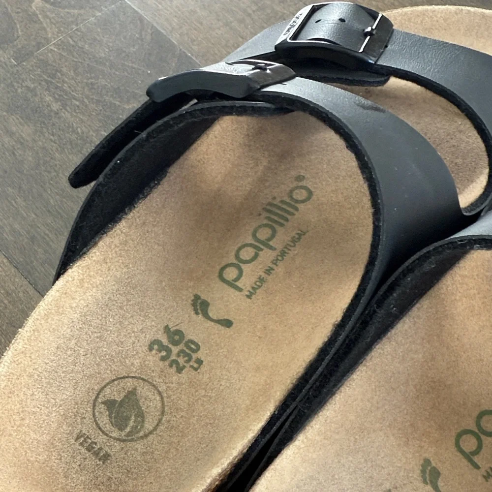 Birkenstock Papillio Women’s Black Platform Sandals size 36 - Picture 2 of 9